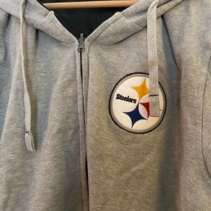 Reversible Steelers zip up hoodie